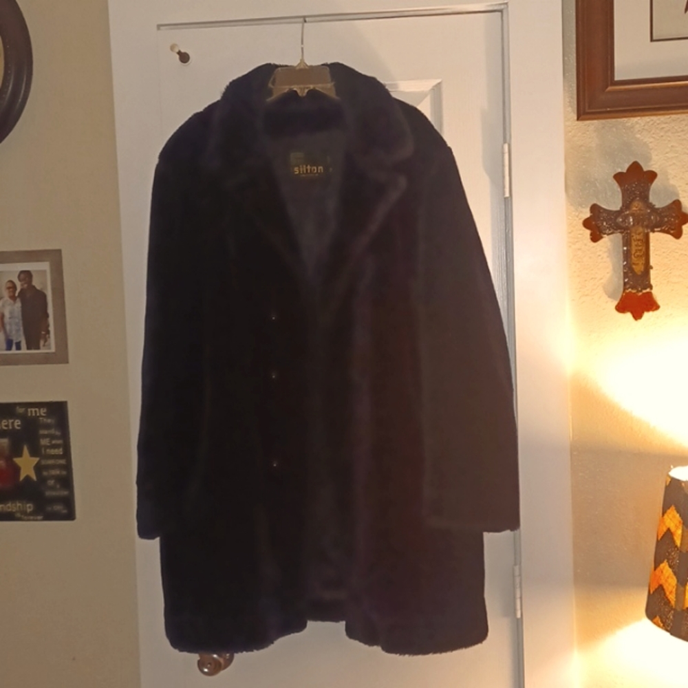 Faux fur coat